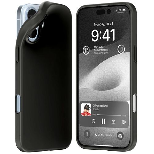 Mercury Soft Feeling Jelly Case iPhone 16 Plus (6.7), BLACK / CZARNY na Arena.pl