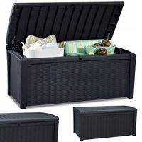 Skrzynia Ogrodowa BORNEO Siedzisko Schowek na Balkon Taras 416L