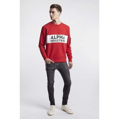 Alpha Industries INLAY SWEATER 328 SPEED RED M na Arena.pl