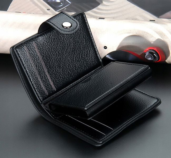 Skórzany Wizytownik Portfel Męski Etui Na Karty zdjęcie 8