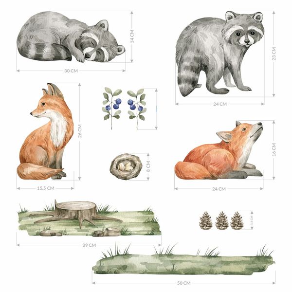 Naklejki Szopy Lisy DK488 zdjęcie 2