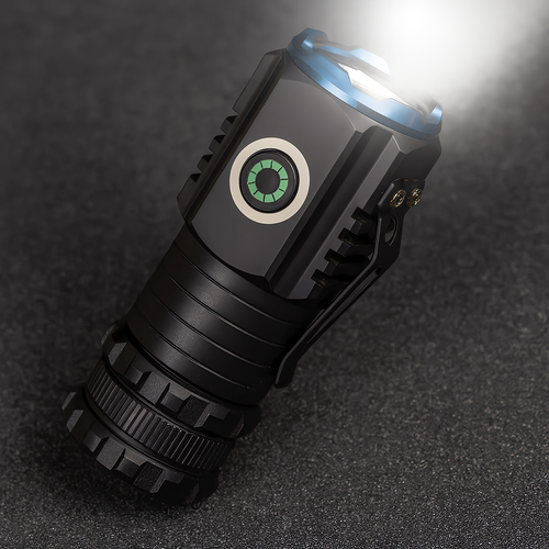 LATARKA TAKTYCZNA LED AKUMULATOROWA USB KLIPS MAGNES MOCNA DIODA 5 TRYBÓW na Arena.pl