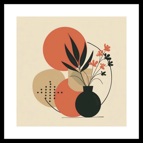 Plakat 40x40cm Wazon z Kwiatami na Arena.pl