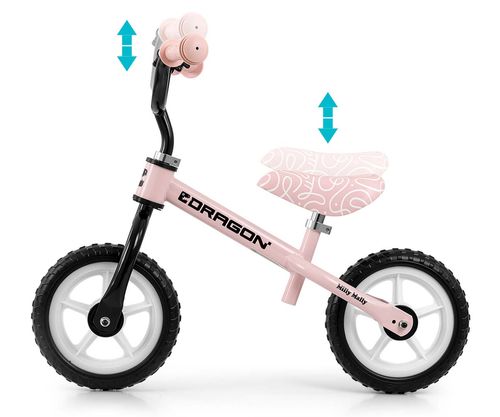 MILLY MALLY 6347 Rowerek biegowy DRAGON pink na Arena.pl