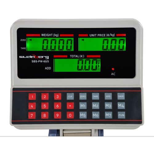 Waga sklepowa platformowa SBS-PW-60 LCD do 60kg na Arena.pl