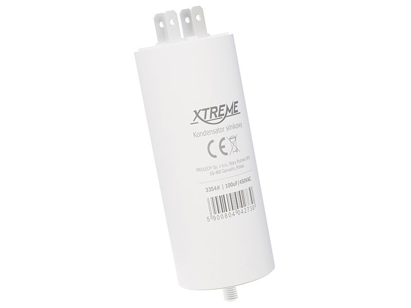 Kondensator silnikowy100uF/450VAC konektorr zdjęcie 1