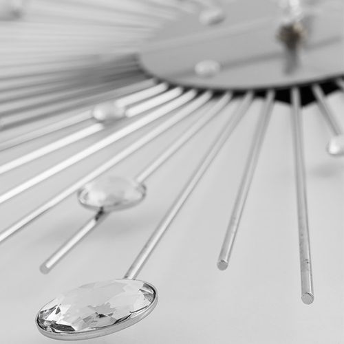 Zegar Ścienny Metal i Kryształki na Arena.pl