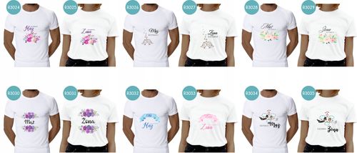 Koszulki dla PAR prezent dla zakochanych mąż żona na Arena.pl