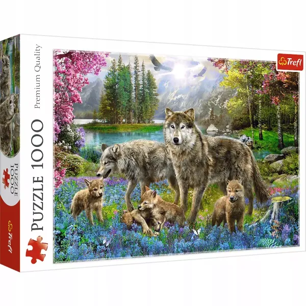 Puzzle 1000 Elementów. Wilcza Rodzina zdjęcie 1