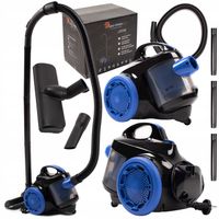 TURBO MOCNY ODKURZACZ BEZWORKOWY CYKLONOWY FILTR HEPA KOMPAKTOWY KOŃCÓWKI