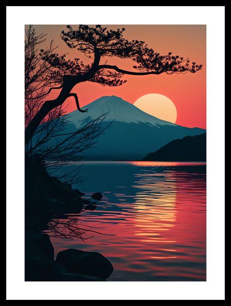 Plakat 29,7x42cm Góra Wieczorem zdjęcie 3