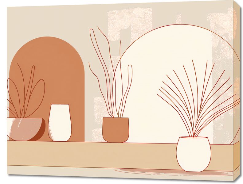 Obraz 90x70cm Widok Roślin zdjęcie 1