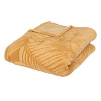 Koc flanelowy Zoa żółty 230x180cm