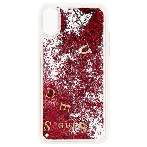 Guess Liquid Glitter - Etui iPhone X (malinowy) na Arena.pl
