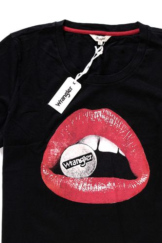 WRANGLER CROP TEE BLACK W7349D401 M na Arena.pl
