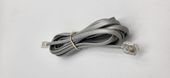 Kabel telefoniczny (modułowy) 6P4C RJ11 2,1M szary