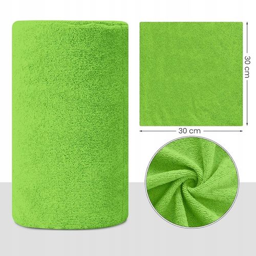 RĘCZNIKI Z MIKROFIBRY W ROLCE 30x30cm SZMATKI ŚCIERKI MIKROFIBRA 50szt. na Arena.pl
