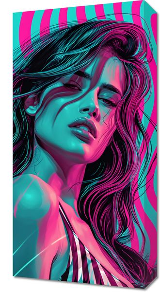 Obraz 30x60cm Neonowy Wzrok zdjęcie 1