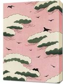 Obraz 50x70cm Pink Sky, Bijutsukai Japoński Vintage do Salonu