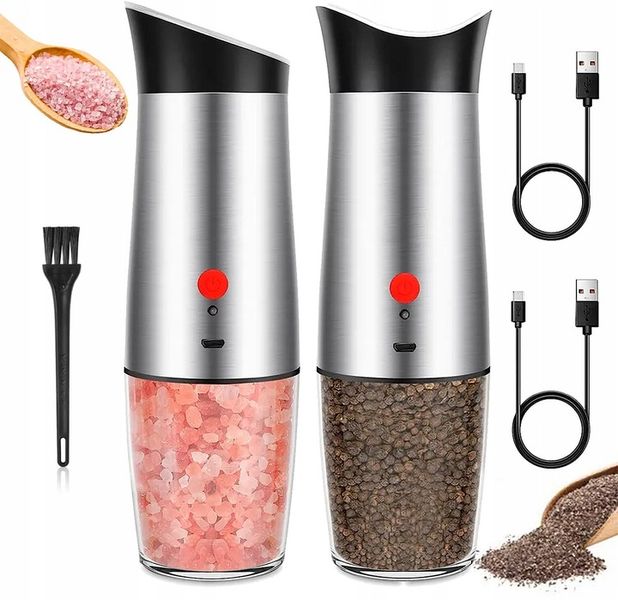 ZESTAW MŁYNKÓW GRAWITACYJNYCH DO PIEPRZU SOLI LED zdjęcie 1