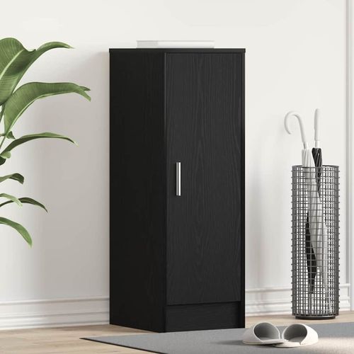 Szafka na buty z półką z drzwiami Czarny dąb 32 x 35 x 92 cm na Arena.pl