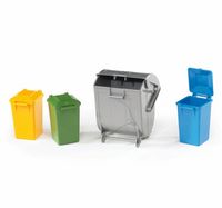 Kosze na śmieci kubły BRUDER 02607 pasują do śmieciarki