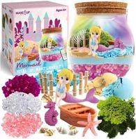 Magiczna Kula Terrarium Świecąca LED Z Syrenką Eksperymenty