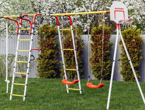 plac zabaw do ogrodu Akrobata basic - czerwony na Arena.pl