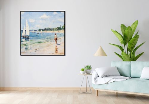 Plakat 100x100cm Życie na Brzegu na Arena.pl
