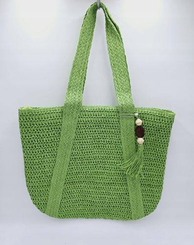 Maxfly - modna pleciona torebka chwost zielony L0105 na Arena.pl