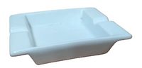 popielniczka 12x10 biała porcelana 12szt 5d04