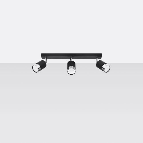 Plafon NERO 3 czarny/chrom na Arena.pl