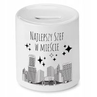 Skarbonka Dla Szefa Szefowa Najlepszy W Mieście Z Nadrukiem Ze Zdjęciem