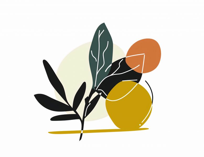 Plakat 65x50cm Elegancka Flora zdjęcie 1