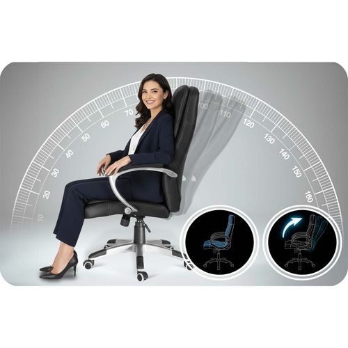 Fotel biurowy obrotowy Sofotel czarny na Arena.pl