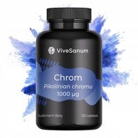 CHROM 1000 mcg Pikolinian Chromu - Odchudzanie Metabolizm Bloker Apetytu