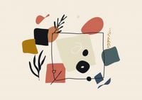 Plakat 59,4x42cm Abstrakcyjny Dialog