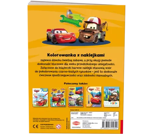 Auta. Kolorowanka Z Naklejkami na Arena.pl