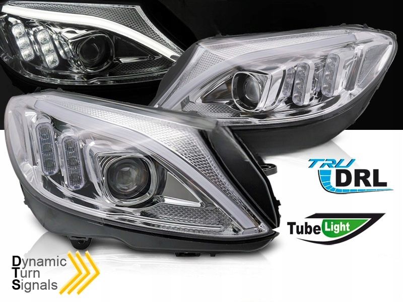 LAMPY REFLEKTORY DO MERCEDES C W205 14-18R DO JAZDY DZIENNEJ DYN. KIER. zdjęcie 1