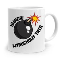 Kubek Na Dzień Ojca Dla Taty Wybuchowy Tata Z Nadrukiem Ze Zdjęciem