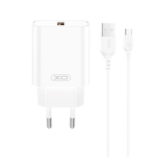 XO ładowarka sieciowa CE33 QC 18W 1x USB BIAŁA + KABEL USB-C na Arena.pl