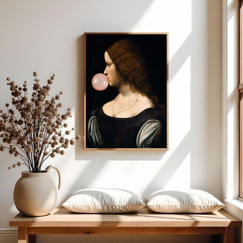 Plakat portret z balonem profil 21x29,7 cm A4 na Arena.pl