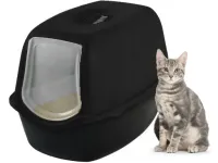 DUŻA KUWETA KRYTA na żwirek DLA KOTA toaleta zamknięta Z FILTREM XL