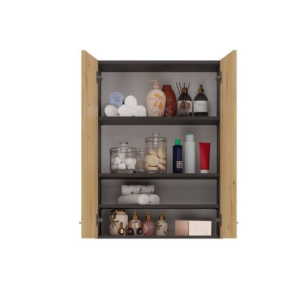 SZAFKA NAD PRALKE POLA MINI DD ANTRACYT - DĄB ARTISAN zdjęcie 4