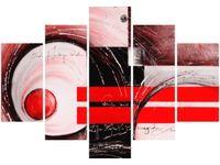 105CM 150CM OBRAZ 5 ELEM ABSTRAKCJA DRUK