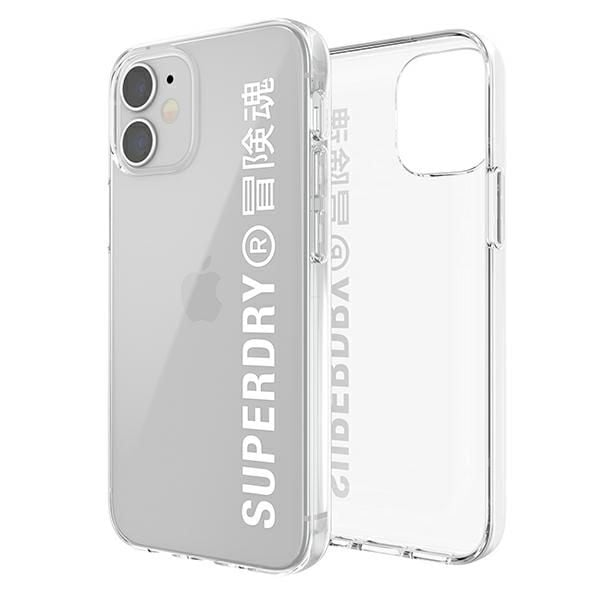 superdry snap iphone 12 mini clear casebiały/white 42593 zdjęcie 2
