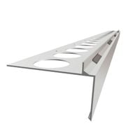 Profil okapowy prosty PRIAMY STONE z drenażem, balkon, Naturalne Aluminium