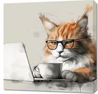 Obraz 70x70cm Nie przed Kawusią