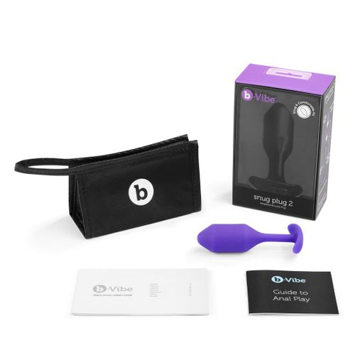 Plug analny - B-Vibe Snug Butt Plug 2 Purple na Arena.pl