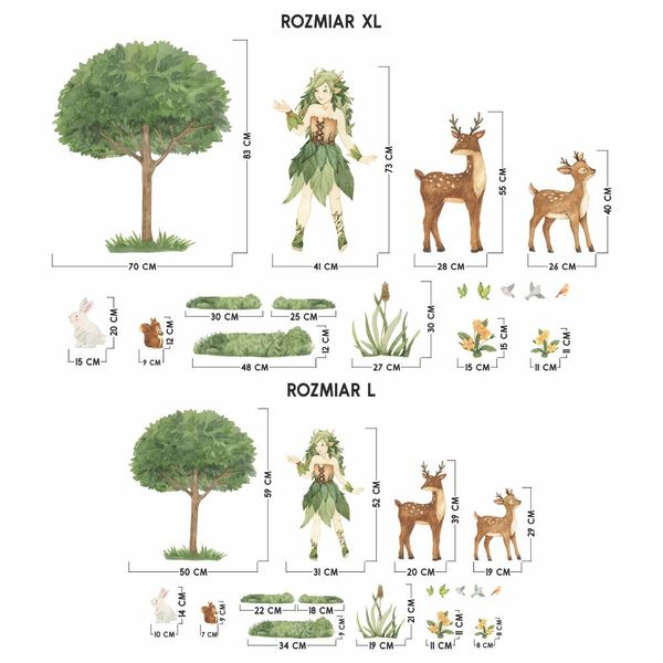 Naklejki Zestaw Driada DK457 L zdjęcie 3